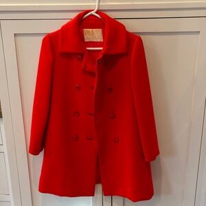 De Pinna coat, red wool, vintage